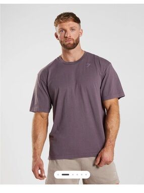 Gymshark Men's Washed Crew T-Shirt - Dusty Plum